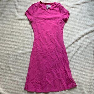 pink tshirt dress
